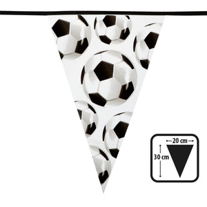 Boland vlaggenlijn voetbal puntvlaggen, 6mtr.