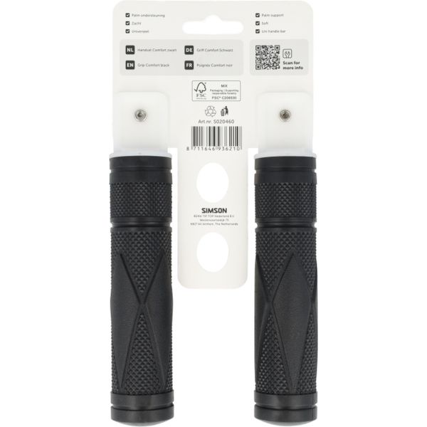 Load image into Gallery viewer, Simson handvatset comfort zwart
