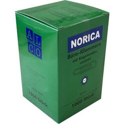 Paperclips norica 1000 stuks zilver