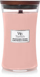Woodwick hourglass large geurkaars - pressed blooms patchouli - 130 branduren