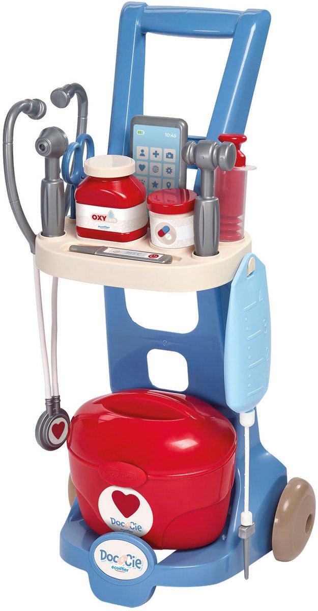 Load image into Gallery viewer, Écoiffier ecoiffier doc cie medische trolley - 12dlg.
