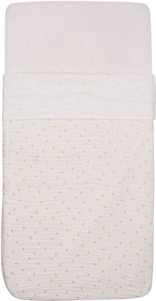 Jollein baby laken wieg - 75x100cm - slub - ivory