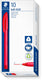 Staedtler ball 4320 - driekantige balpen - rood - fijn - doos met 10 stuks