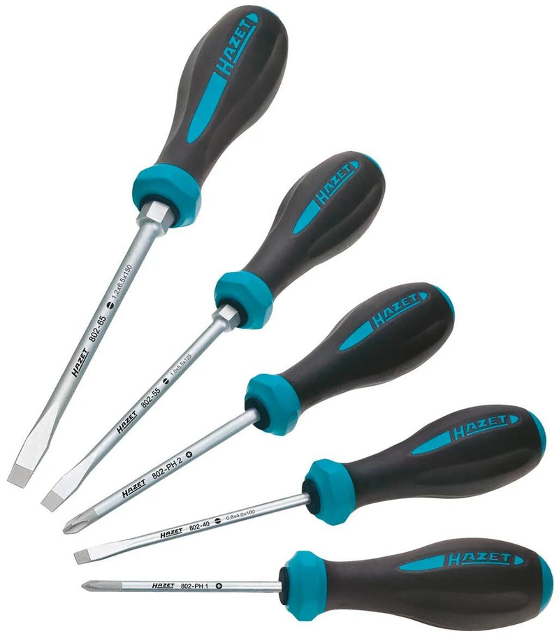 Load image into Gallery viewer, Hazet schraubendrehersatz hexanamic 802 5 screwdriver set 5 pcs. 802 5 hexanamic
