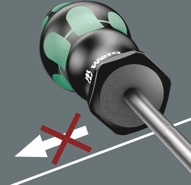 Wera 367 4 torx® hf kraftform plus schroevendraaierset met vasthoudfunctie met 300 mm lange klingen (zwart groen, 4‑delig)