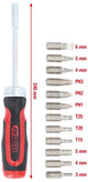Ks tools schroevendraaier set 12 in 1 ratchets-bit-screwdr. 12 in 1