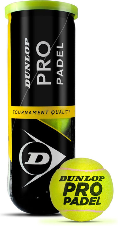 Dunlop pro padelbal - 3pet - geel