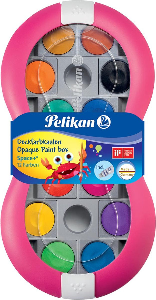 Pelikan dekverfdoos space+ 735 sp 12 - magenta - 12 kleuren