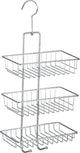Wenko doucherek nivala 3-laags chroom 22x50cm - zonder boren - doucherekje hangend - douchemand - douchecaddy ophangbaar