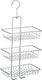 Wenko doucherek nivala 3-laags chroom 22x50cm - zonder boren - doucherekje hangend - douchemand - douchecaddy ophangbaar
