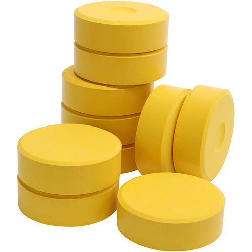 Colortime tempera vloeibare aquarelverf, h: 19 mm, d 57 mm, geel, 10 stuk 1 doos