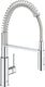 Grohe get keukenkraan - hoge uitloop - 360° draaibereik - met uittrekbare handdouche en 2 straalsoorten - chroom