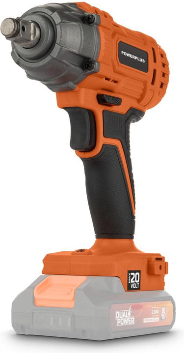 Powerplus dual power slagmoersleutel powdpo2100 - 20v - max. 180nm - excl. accu lader