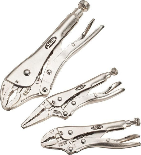 Vigor tangen set grip clamp 3tlg.