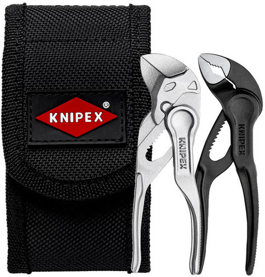 Knipex tangen set xs pliers assortment in tool belts.