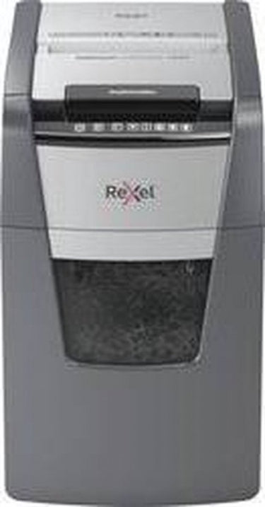 Rexel optimum autofeed+ 150m fluisterstille papierversnipperaar - p5 microsnippers - automatische invoer tot 150 vel - 44l - zwart