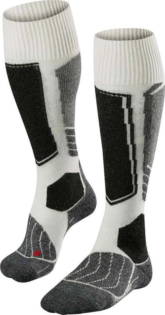 Falke sk1 warm dik wol functioneel materiaal skisokken dames wit - maat 39-40