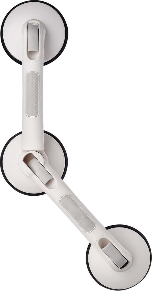 Ridder wandbeugel met zuignappen gebogen premium wit