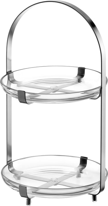 Leonardo cucina etagère 2delig zilver