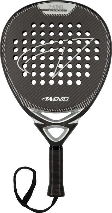 Avento padelracket - vencedor - 3k carbon - teardrop - zwart zilver