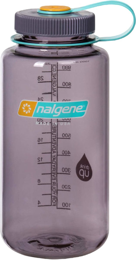 Nalgene - wide mouth bottle - drinkfles - waterfles - lekvrij - 1000ml - bpa free - sustain - aubergine