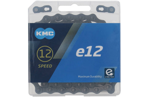 KMC chain e12 blacktech, 1/2x11/128, 130 links, 5.2mm pin, 12 speed