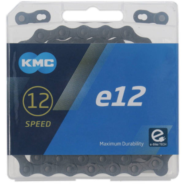 KMC chain e12 blacktech, 1/2x11/128, 130 links, 5.2mm pin, 12 speed