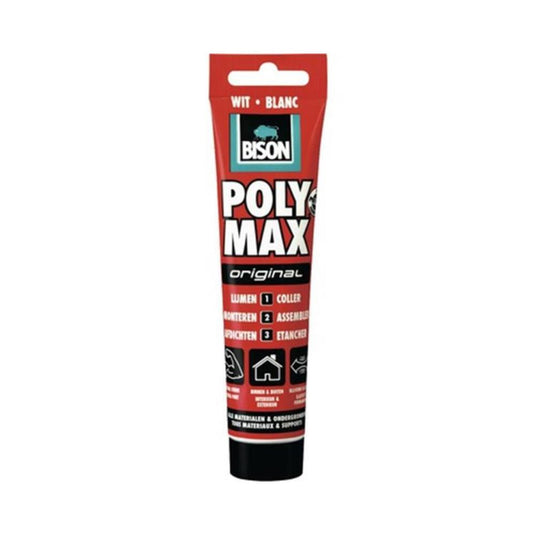 Bison poly max original wit 165gr