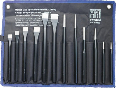 Sw stahl slaggereedschap set 82660l chisels pin punch set 12tlg.