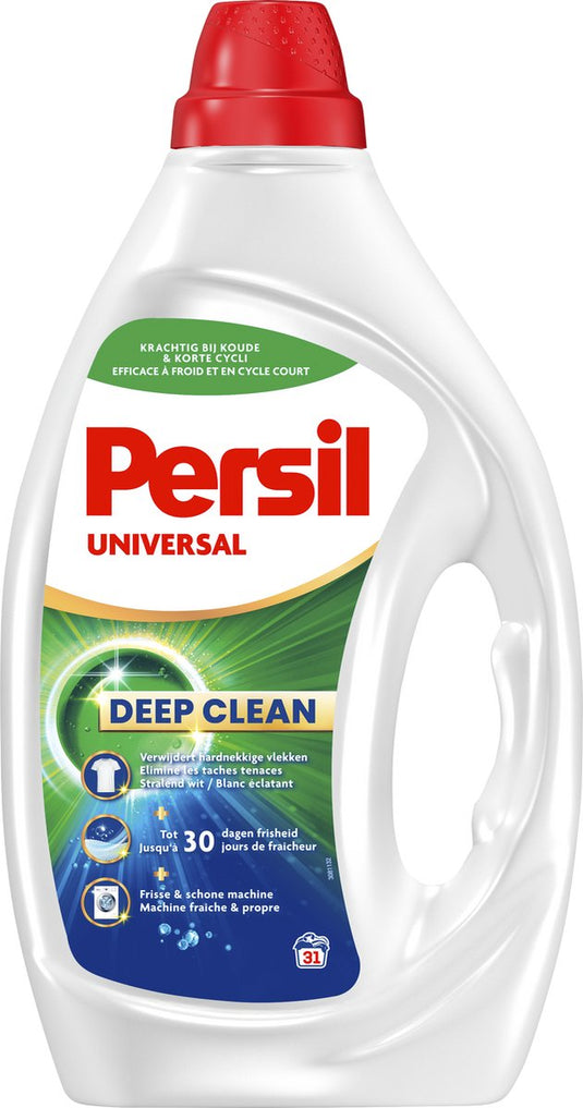 Persil gel universal - vloeibaar wasmiddel - voor alle kleuren was - krachtige vlekverwijdering - 4 x 31 wasbeurten