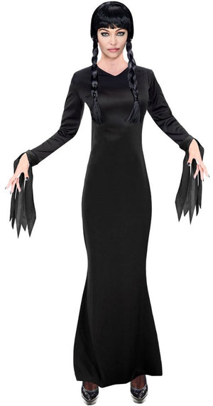 Widmann the addams family morticia - zwarte jurk - maat l
