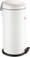 Wesco capboy maxi prullenbak | pedaalemmer | 22 liter | metaal - mat wit | afvalemmer - made in germany