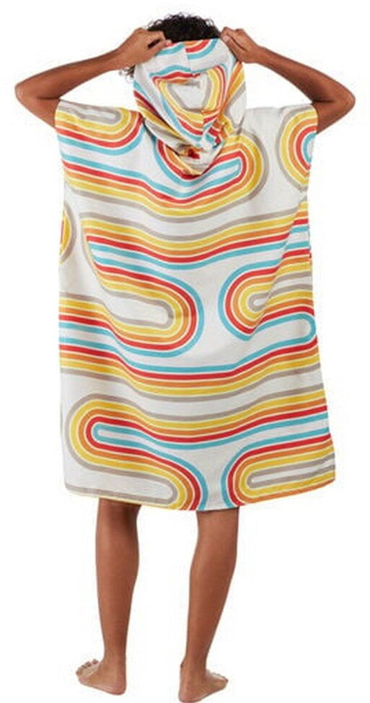 Pack towl handdoek poncho - l xl - retro curve