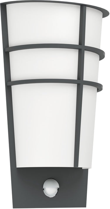 Eglo breganzo 1 - buitenverlichting - ip44 - wandlamp - 2 lichts - antraciet - wit
