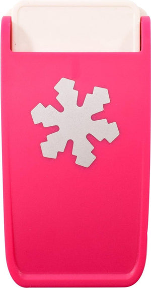 Vaessen creative heavy-duty pons - figuurpons - sneeuwvlok - ø 3,75 cm