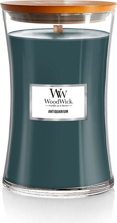 Woodwick hourglass large geurkaars - antiquarium - 130 branduren
