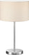 Trio hotel - tafellamp - nikkel mat - excl. 1x e27 4,9 w - snoerschakelaar