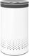 Brabantia wasmand - met deksel - 60 l - white dark grey