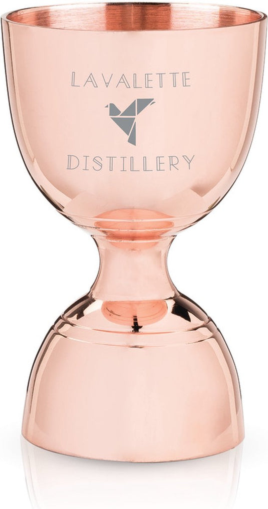 Viski canterbury jigger - roestvrijstaal - 30 60ml - koperkleur