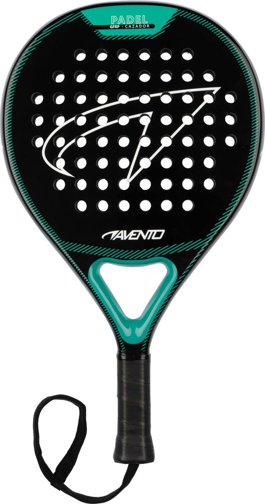 Avento padelracket - cazador - gfrp - rond - zwart groen