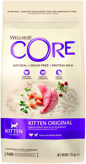 Wellness core grain free kitten - kalkoen kip - kattenvoer - 1.75 kg