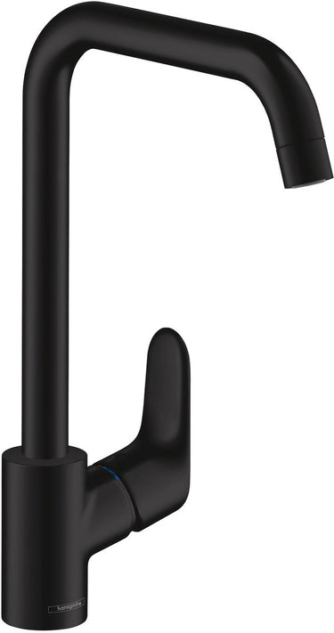Hansgrohe focus m41 - keukenmengkraan - ééngreeps bediening - 260mm - mat zwart