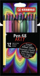 Stabilo pen 68 - viltstift - arty - set met 12 sets