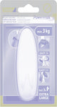 Tesa powerstrips haak xl ovaal - wit - herbruikbare wandhaak - zonder boren - 1 haak + 3 powerstrips