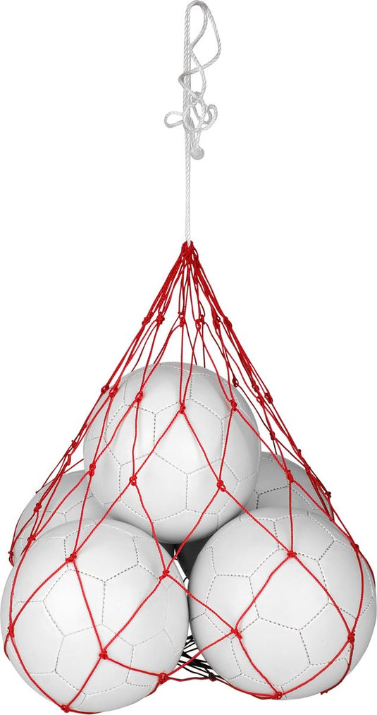 Avento ballennet voor 5 ballen - rood wit