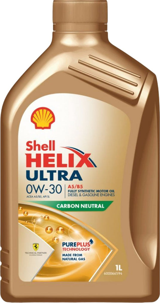 Shell helix ultra a5 b5 0w30 motorolie 1 liter