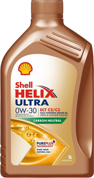 Shell helix ultra ect c2 c3 0w30 motorolie 1 liter