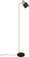 Rl live your light reality adam - vloerlamp - zwart-goud - excl. 1x e27 4 w