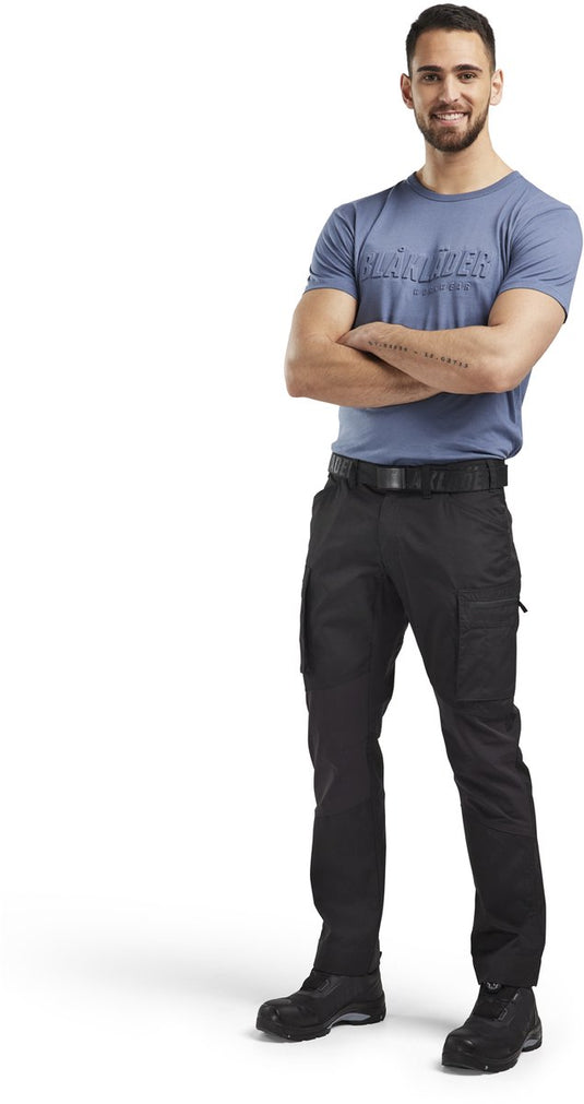 Blåkläder blaklader blõklõder service werkbroek stretch zwart - maat c48