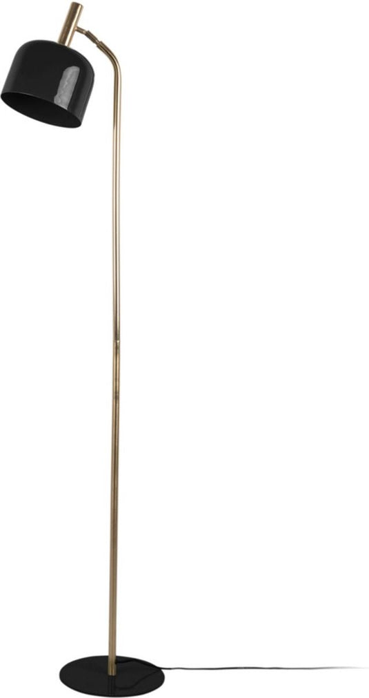 Leitmotiv vloerlamp smart - zwart - 26x26x164cm - modern - staande lampen voor woonkamer - slaapkamer